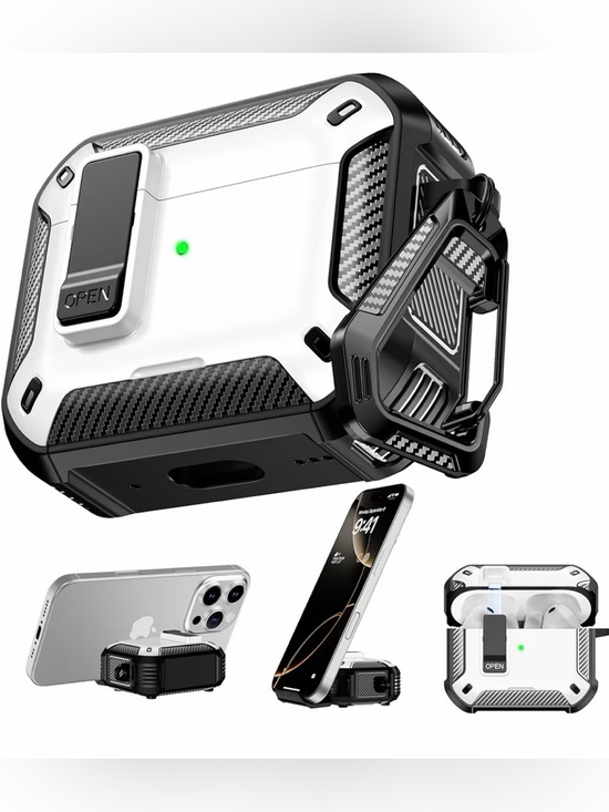 Other - Case for AirPods 3 Rugged Protective Case Wireless & Phone Stand White